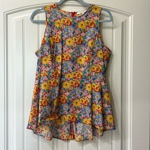 Antonio Melani and Liberty Fabric peplum top